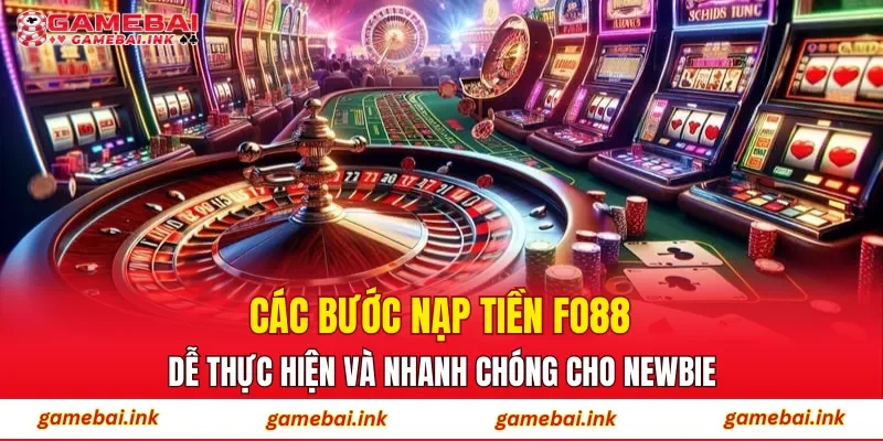 FO88 – Sân Chơi Cá Cược Trực Tuyến Chuẩn Phong Cách Hiện Đại 4 Các bước nạp tiền FO88 dễ thực hiện và nhanh chóng cho newbie