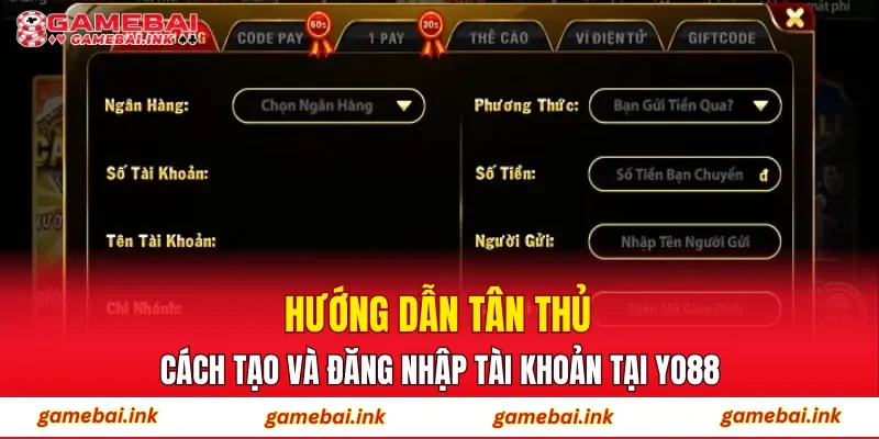 YO88 – Không Gian Đổi Thưởng Hấp Dẫn Theo Nhiều Cấp Độ 4 Hướng dẫn tân thủ cách tạo và đăng nhập tài khoản tại YO88